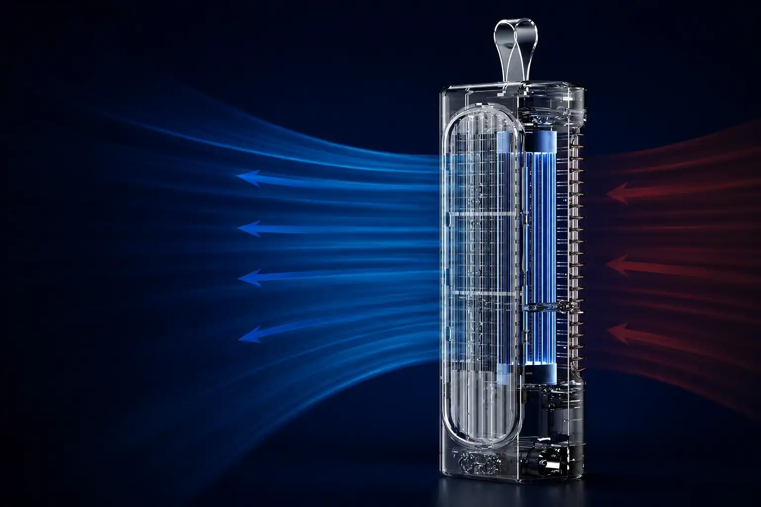 BreezeJet Pro side angle with cool airflow